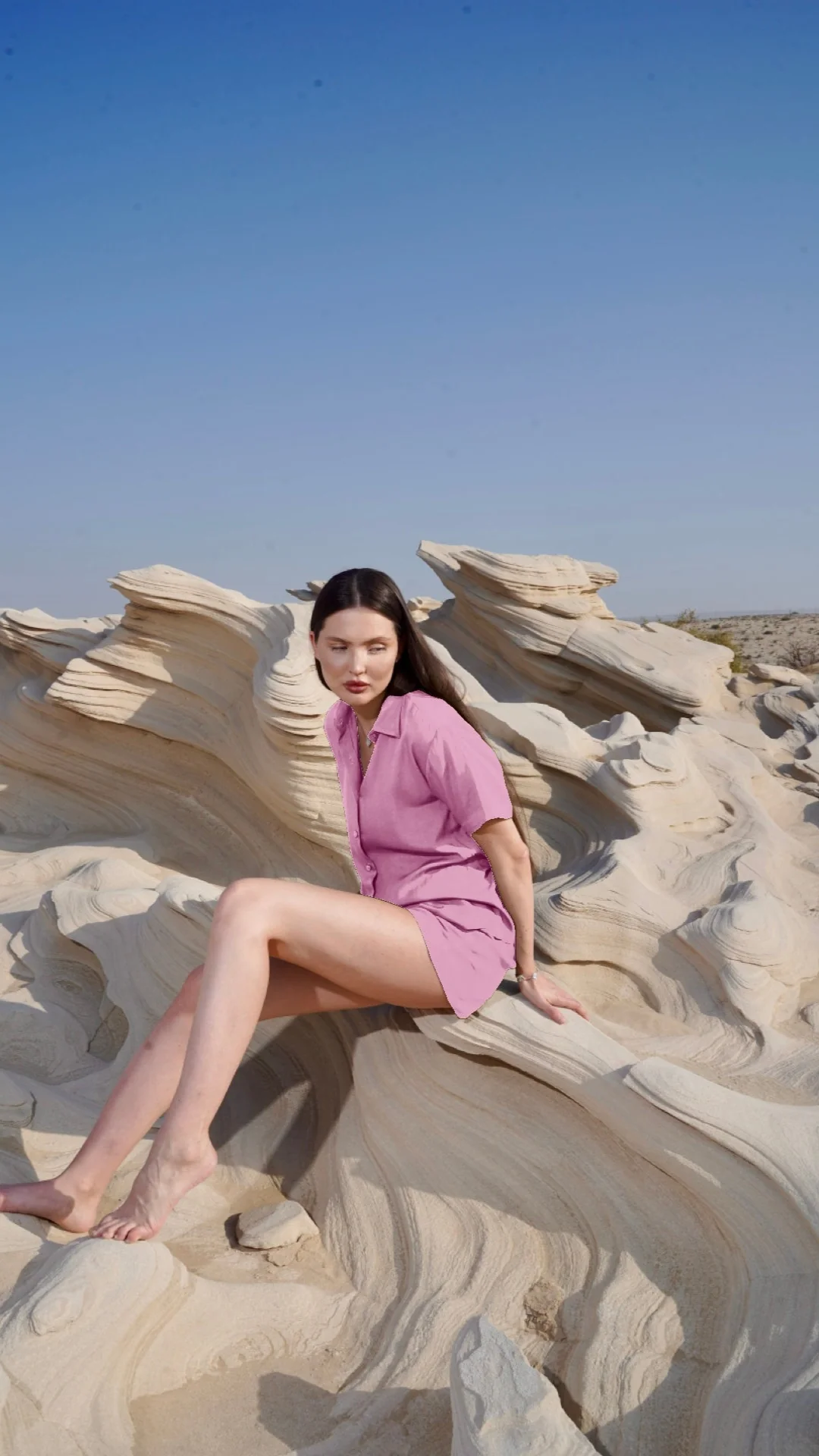 Relaxed Shorts – Baby Pink