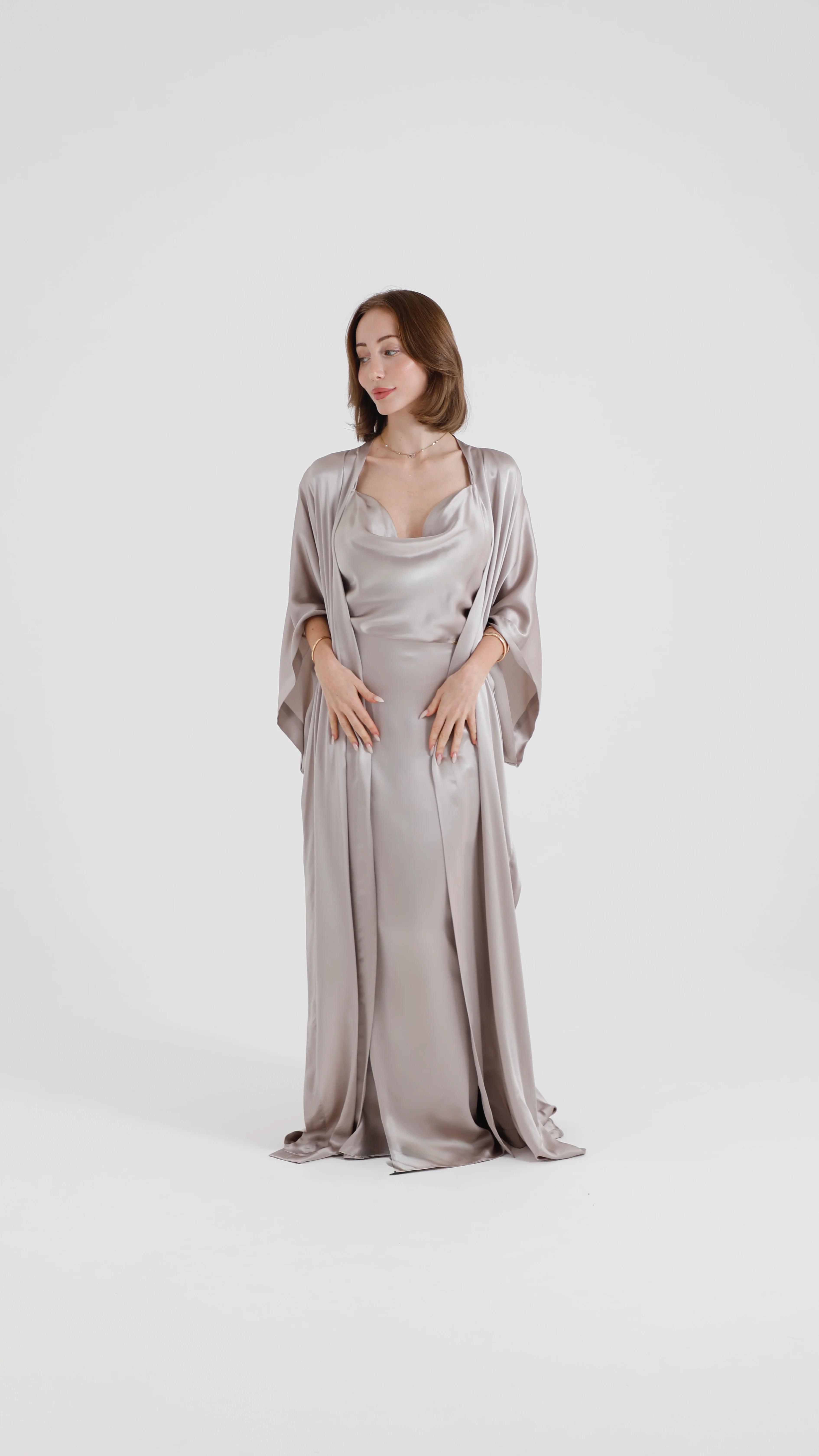 Silk Kimono – New Opal - Image 4